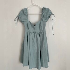 Puff Sleeve Babydoll Mini